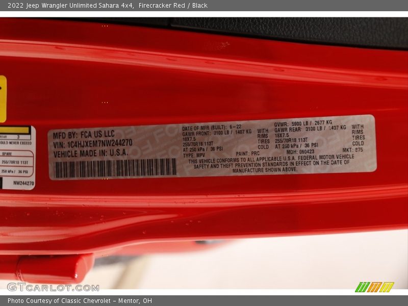 Firecracker Red / Black 2022 Jeep Wrangler Unlimited Sahara 4x4