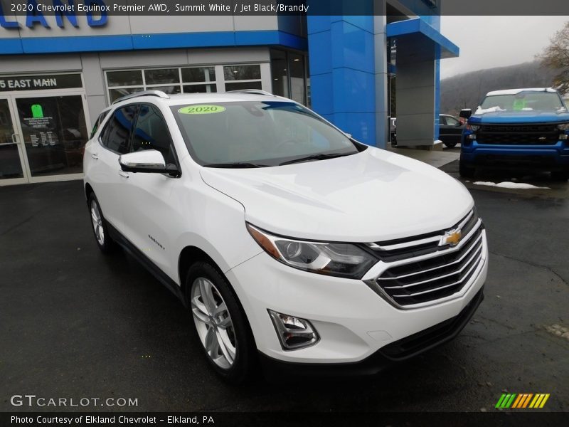 Summit White / Jet Black/Brandy 2020 Chevrolet Equinox Premier AWD