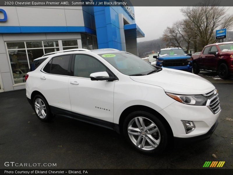 Summit White / Jet Black/Brandy 2020 Chevrolet Equinox Premier AWD