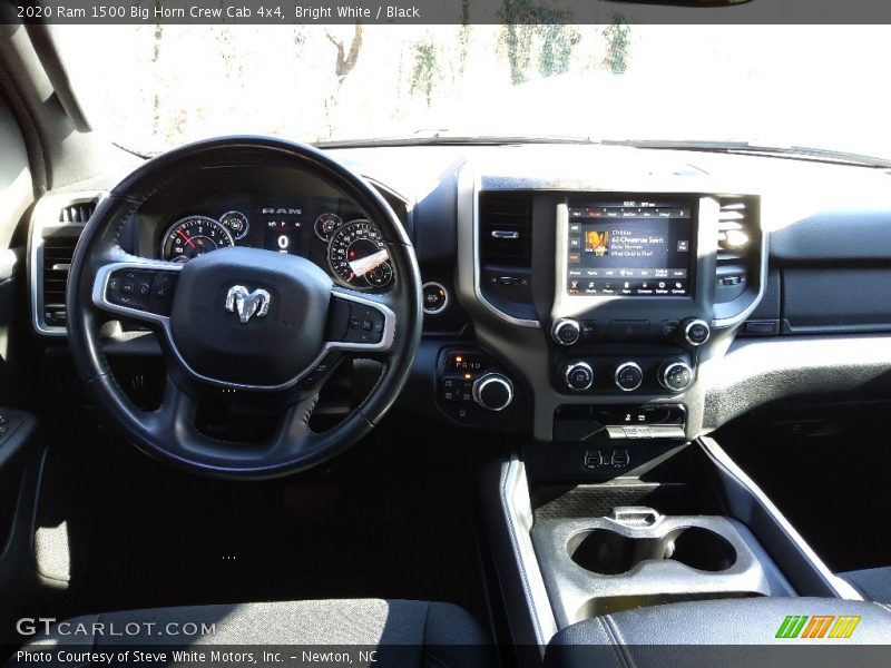 Bright White / Black 2020 Ram 1500 Big Horn Crew Cab 4x4
