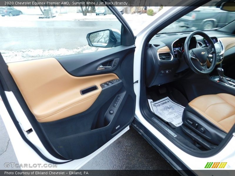 Summit White / Jet Black/Brandy 2020 Chevrolet Equinox Premier AWD