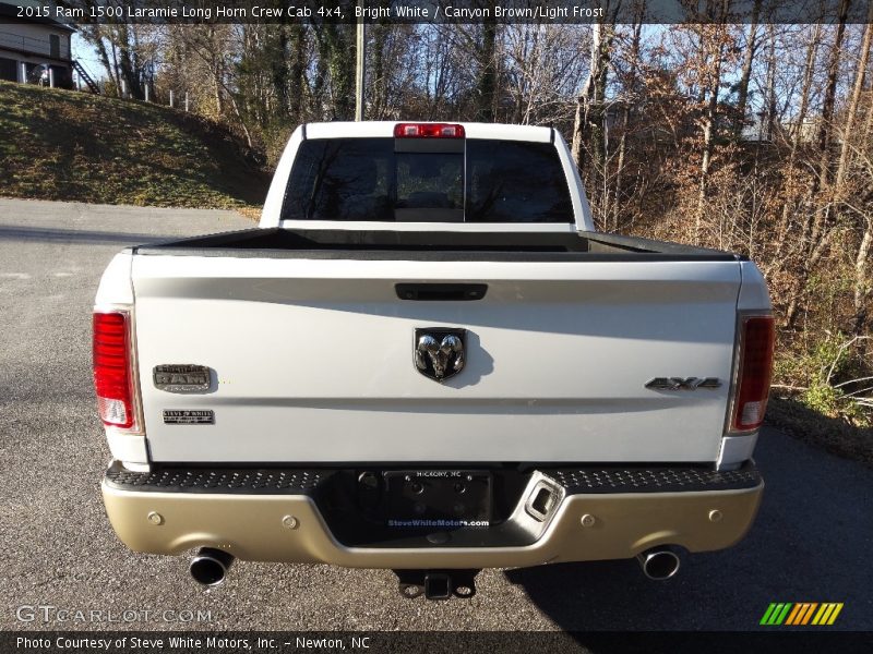 Bright White / Canyon Brown/Light Frost 2015 Ram 1500 Laramie Long Horn Crew Cab 4x4
