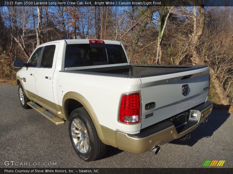 Bright White / Canyon Brown/Light Frost 2015 Ram 1500 Laramie Long Horn Crew Cab 4x4