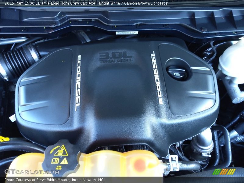 Bright White / Canyon Brown/Light Frost 2015 Ram 1500 Laramie Long Horn Crew Cab 4x4