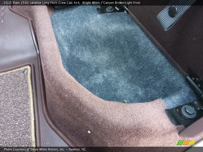 Bright White / Canyon Brown/Light Frost 2015 Ram 1500 Laramie Long Horn Crew Cab 4x4