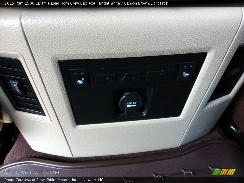 Bright White / Canyon Brown/Light Frost 2015 Ram 1500 Laramie Long Horn Crew Cab 4x4