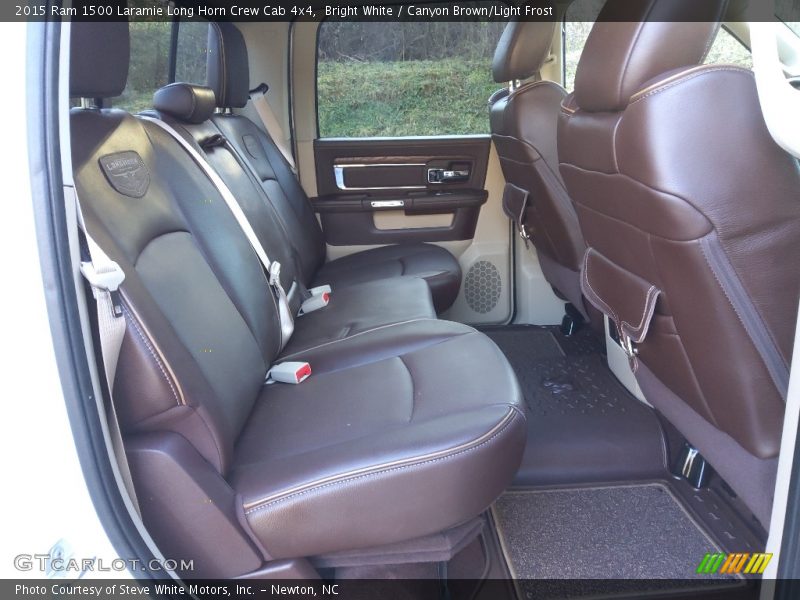 Bright White / Canyon Brown/Light Frost 2015 Ram 1500 Laramie Long Horn Crew Cab 4x4