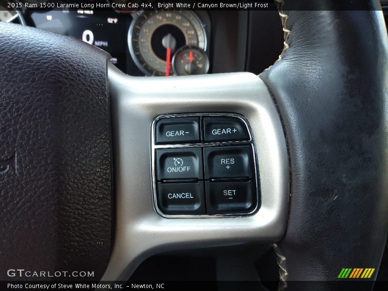 Bright White / Canyon Brown/Light Frost 2015 Ram 1500 Laramie Long Horn Crew Cab 4x4