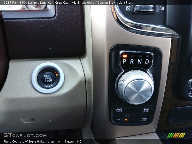 Bright White / Canyon Brown/Light Frost 2015 Ram 1500 Laramie Long Horn Crew Cab 4x4