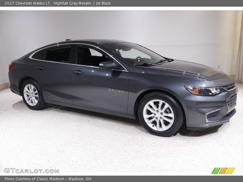 Nightfall Gray Metallic / Jet Black 2017 Chevrolet Malibu LT