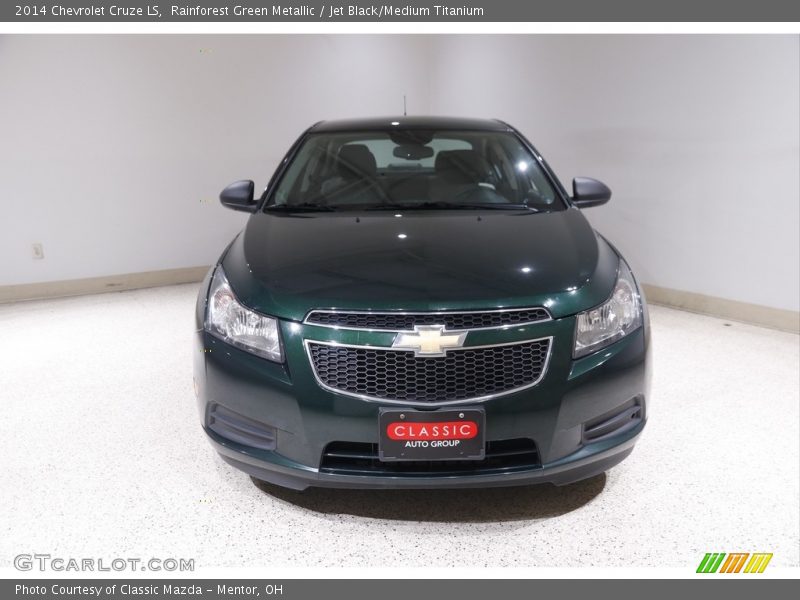 Rainforest Green Metallic / Jet Black/Medium Titanium 2014 Chevrolet Cruze LS