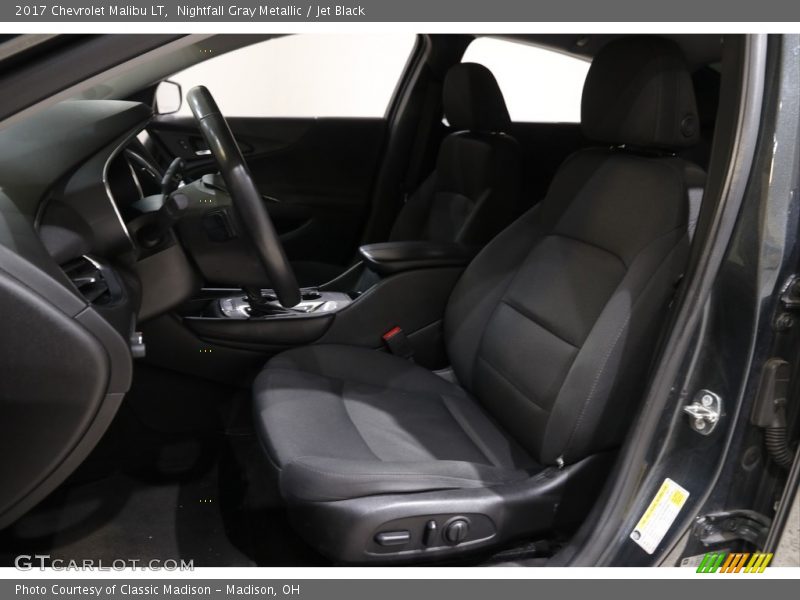 Nightfall Gray Metallic / Jet Black 2017 Chevrolet Malibu LT