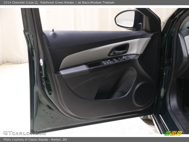 Rainforest Green Metallic / Jet Black/Medium Titanium 2014 Chevrolet Cruze LS