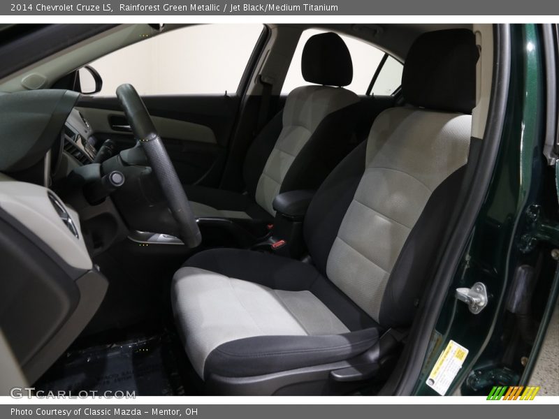 Rainforest Green Metallic / Jet Black/Medium Titanium 2014 Chevrolet Cruze LS