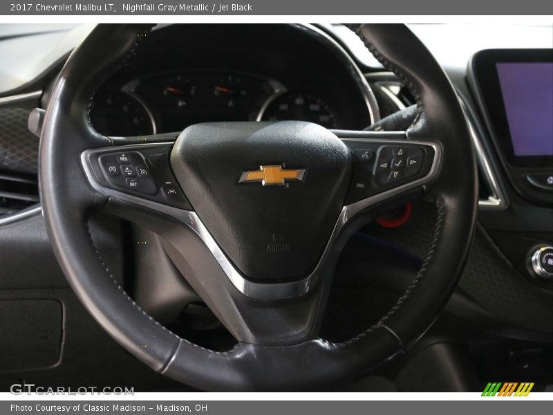 Nightfall Gray Metallic / Jet Black 2017 Chevrolet Malibu LT