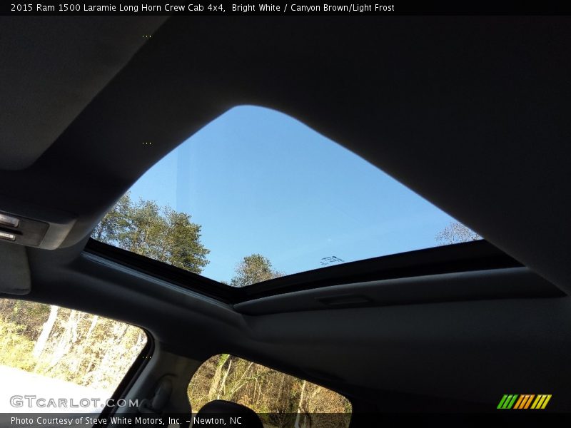 Bright White / Canyon Brown/Light Frost 2015 Ram 1500 Laramie Long Horn Crew Cab 4x4