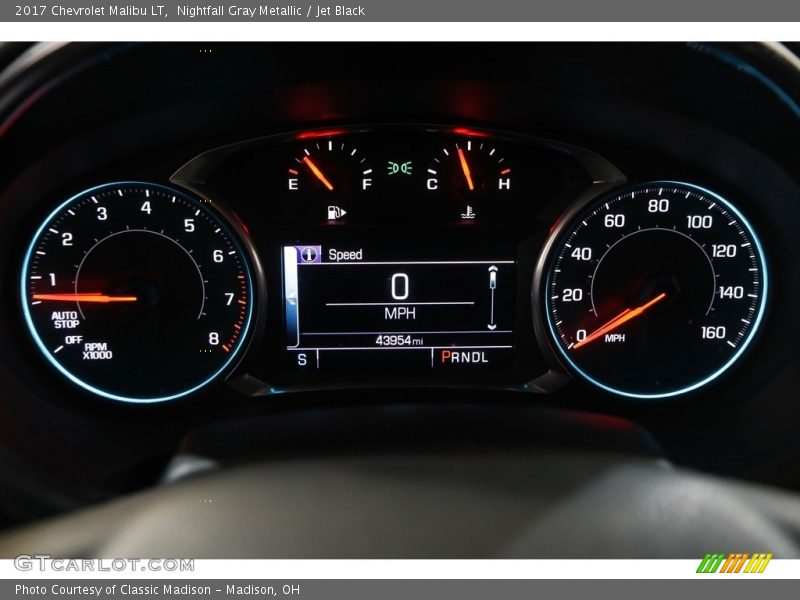 Nightfall Gray Metallic / Jet Black 2017 Chevrolet Malibu LT