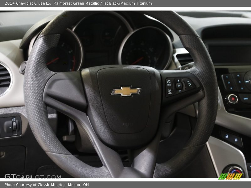 Rainforest Green Metallic / Jet Black/Medium Titanium 2014 Chevrolet Cruze LS