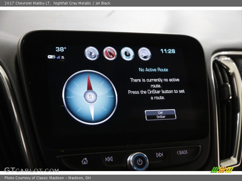 Nightfall Gray Metallic / Jet Black 2017 Chevrolet Malibu LT