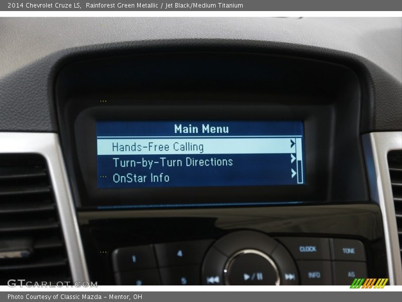 Rainforest Green Metallic / Jet Black/Medium Titanium 2014 Chevrolet Cruze LS