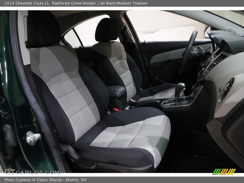 Rainforest Green Metallic / Jet Black/Medium Titanium 2014 Chevrolet Cruze LS