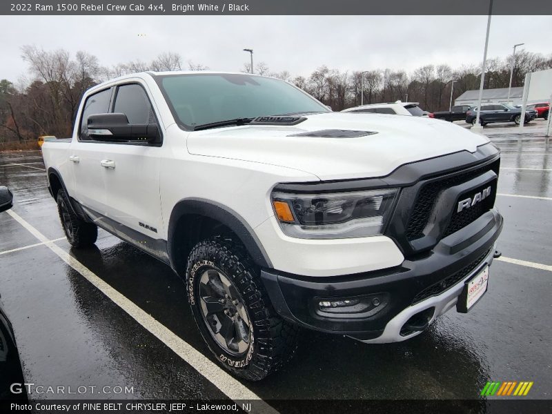 Bright White / Black 2022 Ram 1500 Rebel Crew Cab 4x4