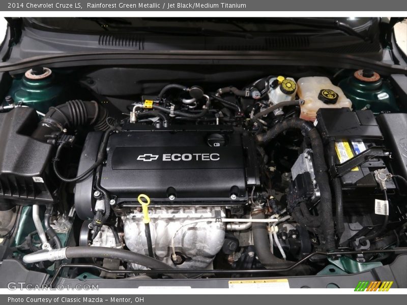 Rainforest Green Metallic / Jet Black/Medium Titanium 2014 Chevrolet Cruze LS