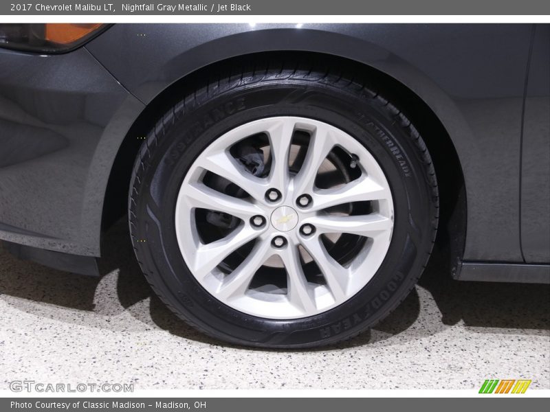 Nightfall Gray Metallic / Jet Black 2017 Chevrolet Malibu LT