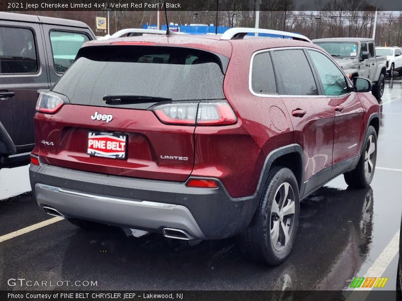 Velvet Red Pearl / Black 2021 Jeep Cherokee Limited 4x4