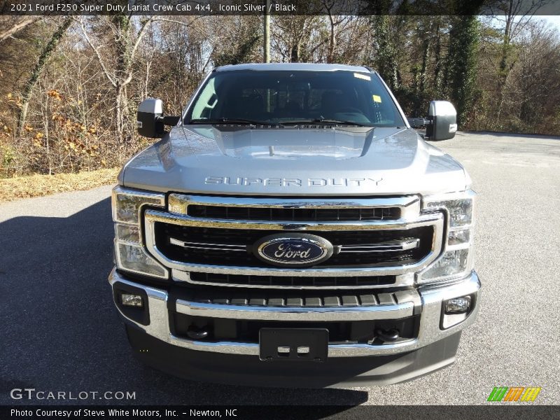 Iconic Silver / Black 2021 Ford F250 Super Duty Lariat Crew Cab 4x4