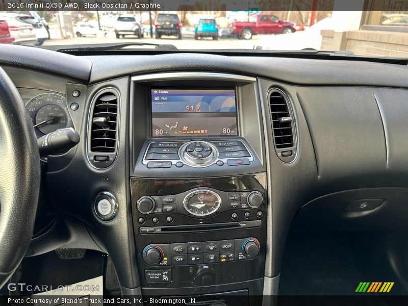Black Obsidian / Graphite 2016 Infiniti QX50 AWD
