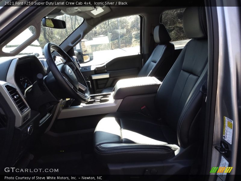 Iconic Silver / Black 2021 Ford F250 Super Duty Lariat Crew Cab 4x4