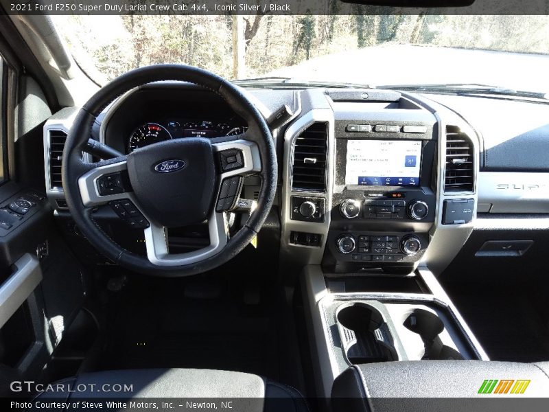 Iconic Silver / Black 2021 Ford F250 Super Duty Lariat Crew Cab 4x4