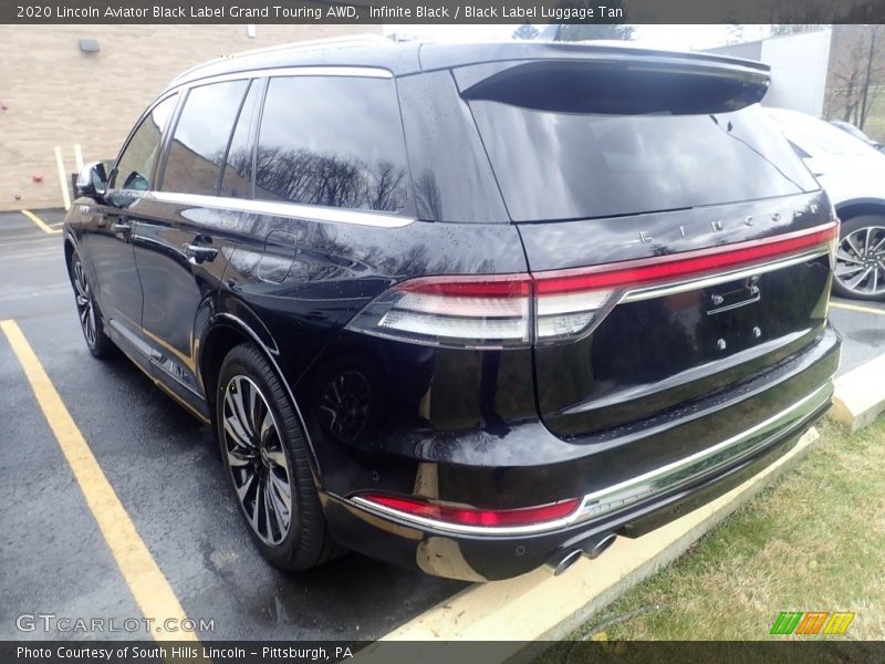 Infinite Black / Black Label Luggage Tan 2020 Lincoln Aviator Black Label Grand Touring AWD