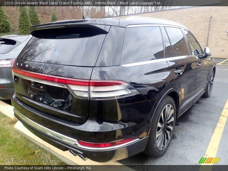 Infinite Black / Black Label Luggage Tan 2020 Lincoln Aviator Black Label Grand Touring AWD