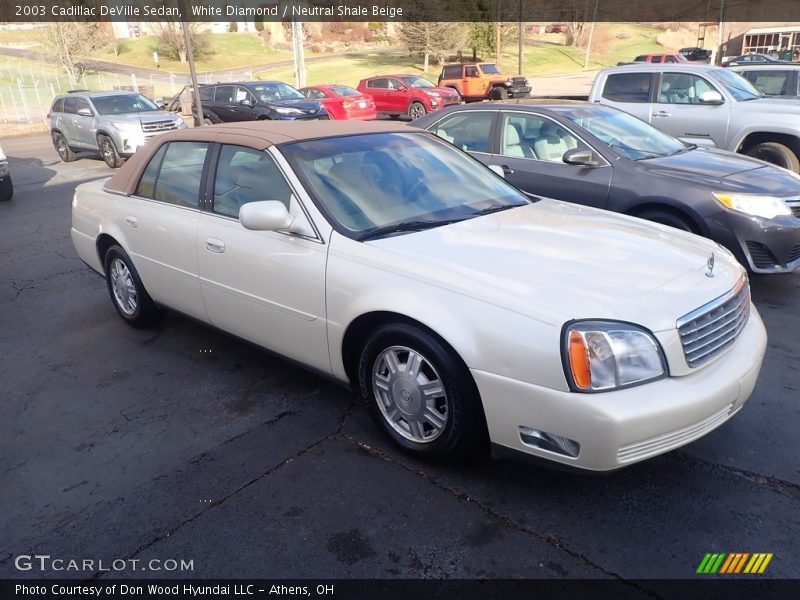 White Diamond / Neutral Shale Beige 2003 Cadillac DeVille Sedan