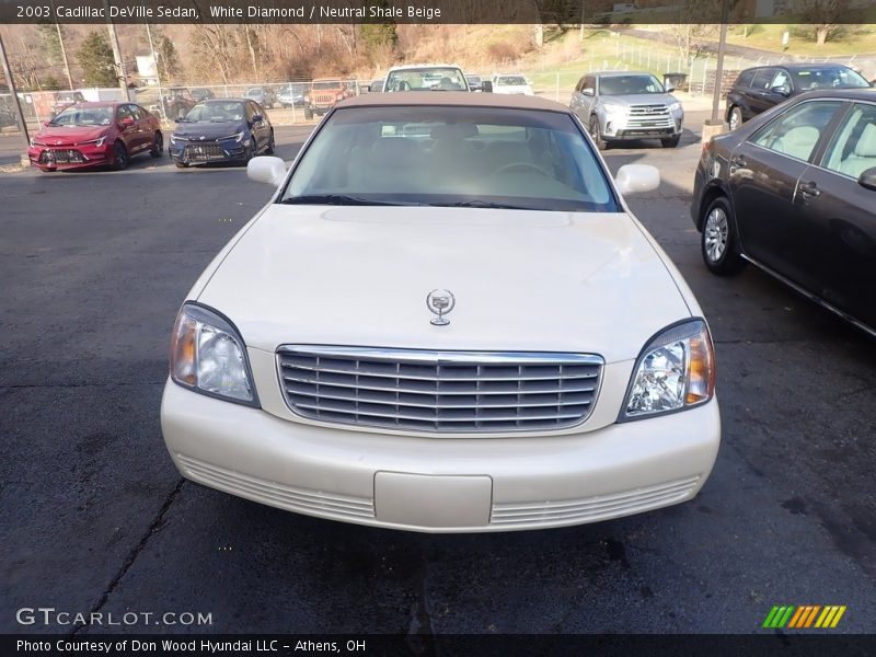 White Diamond / Neutral Shale Beige 2003 Cadillac DeVille Sedan