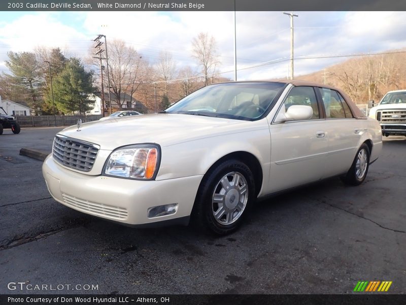 White Diamond / Neutral Shale Beige 2003 Cadillac DeVille Sedan