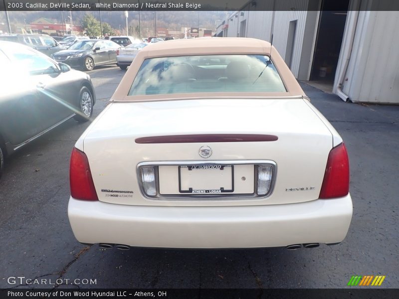 White Diamond / Neutral Shale Beige 2003 Cadillac DeVille Sedan
