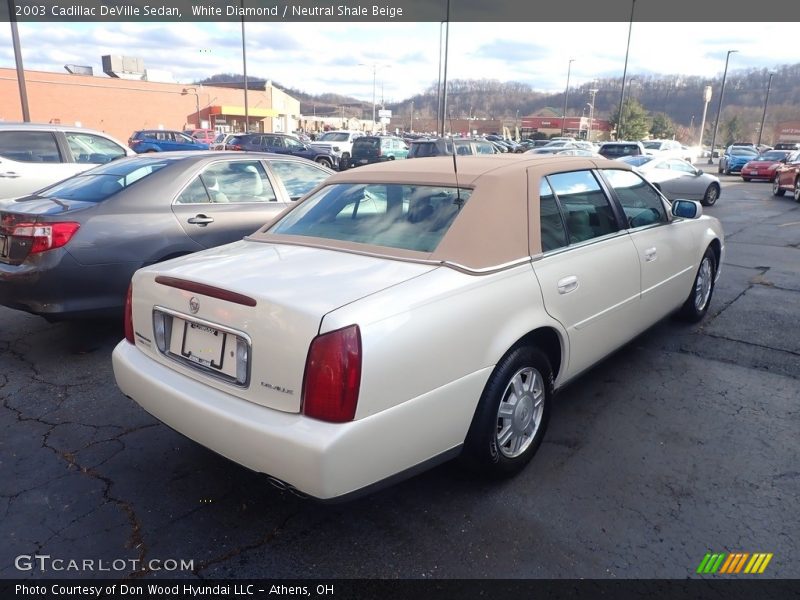 White Diamond / Neutral Shale Beige 2003 Cadillac DeVille Sedan