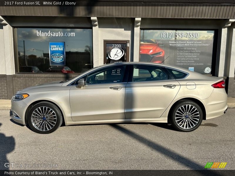White Gold / Ebony 2017 Ford Fusion SE