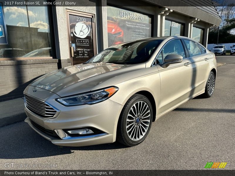 White Gold / Ebony 2017 Ford Fusion SE