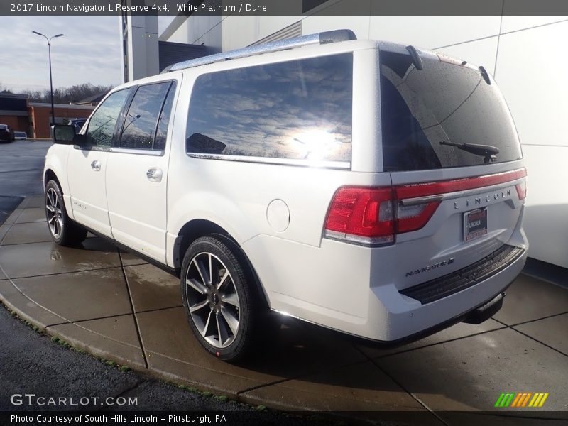White Platinum / Dune 2017 Lincoln Navigator L Reserve 4x4