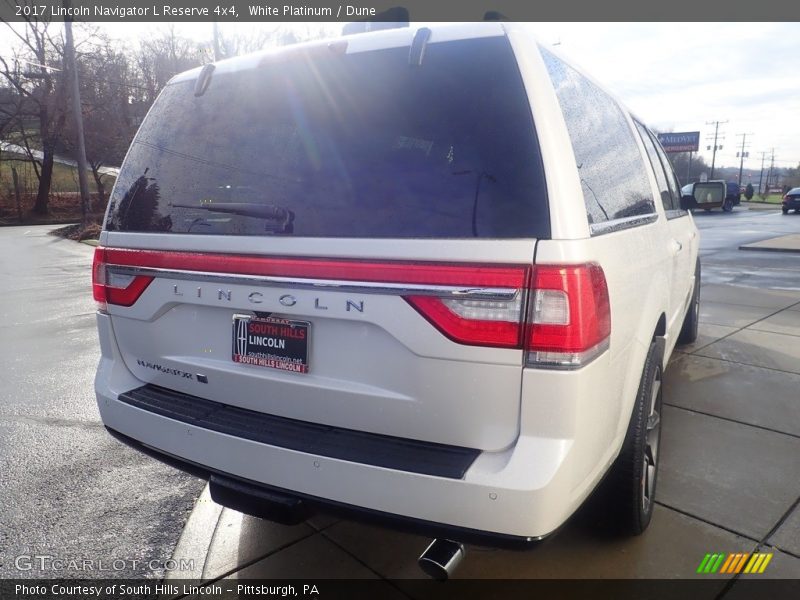 White Platinum / Dune 2017 Lincoln Navigator L Reserve 4x4