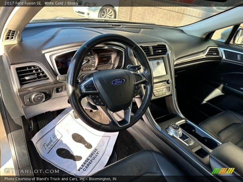 White Gold / Ebony 2017 Ford Fusion SE
