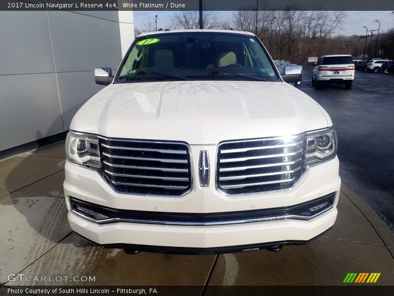 White Platinum / Dune 2017 Lincoln Navigator L Reserve 4x4