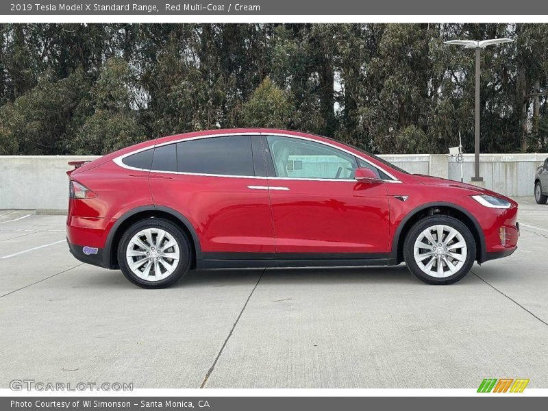  2019 Model X Standard Range Red Multi-Coat