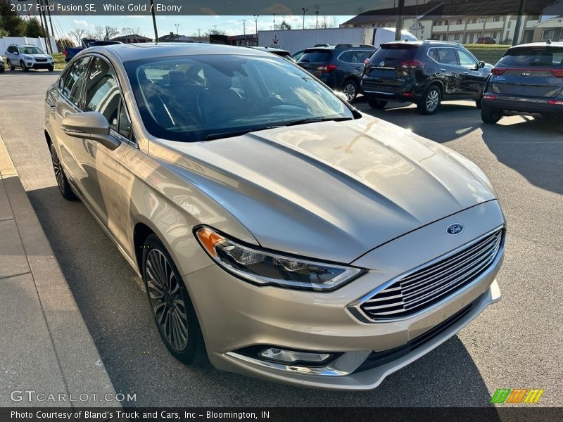 White Gold / Ebony 2017 Ford Fusion SE