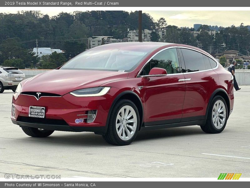 Front 3/4 View of 2019 Model X Standard Range