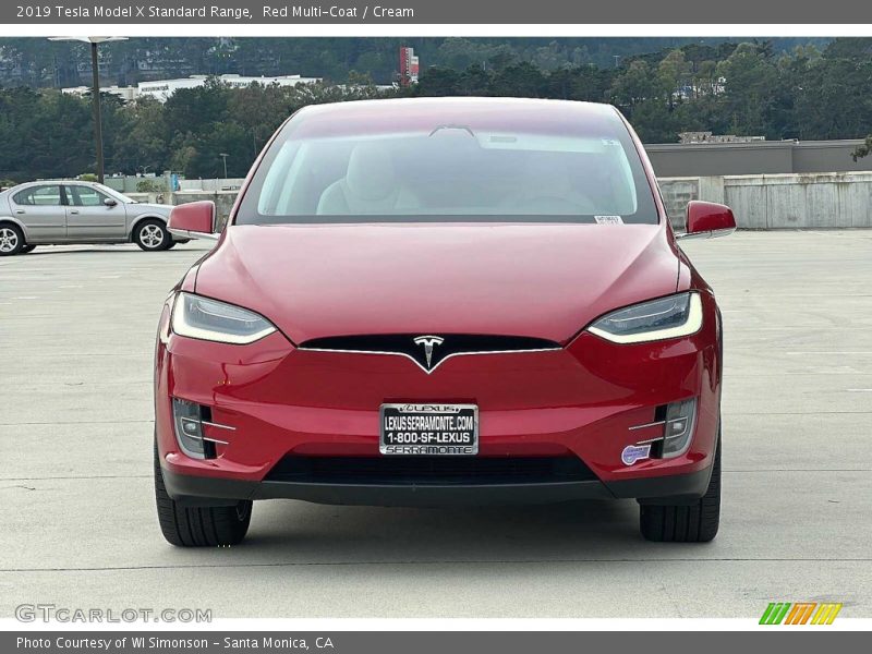 Red Multi-Coat / Cream 2019 Tesla Model X Standard Range